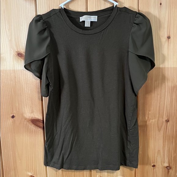 Michael Kors Olive Green Tee - Picture 1 of 4